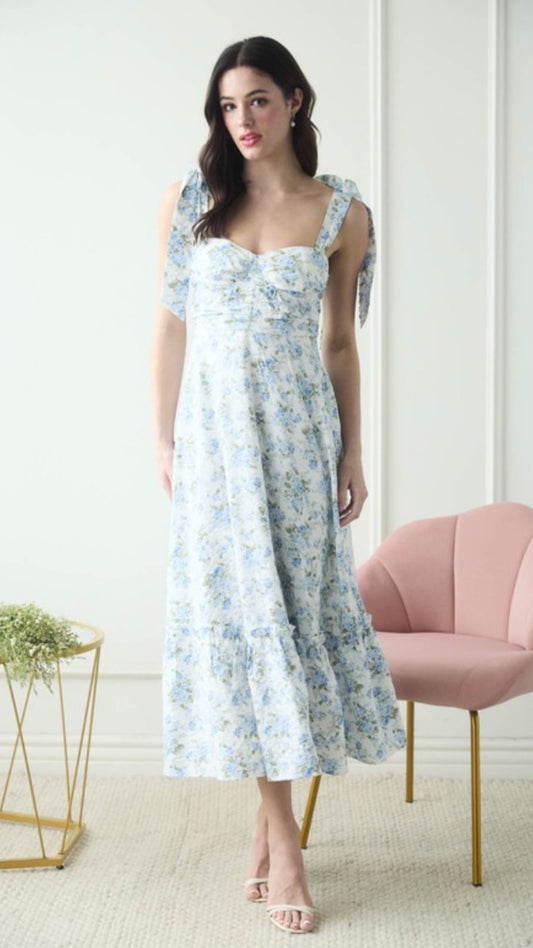 Blue Floral Dress