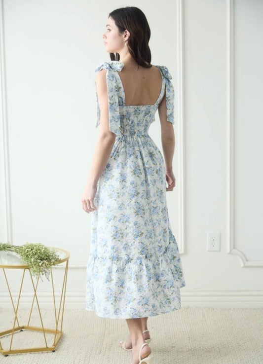Blue Floral Dress