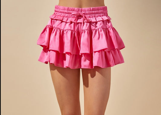 Bubblegum Ruffle Skirt